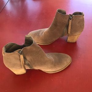 Dolce Vita Suede Brown Booties